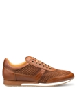 Tan Embossed Suede & Calfskin Maxim Dress Sneaker | Mezlan Men's Casual Shoes | Sam's Tailoring Fine Men's Clothing