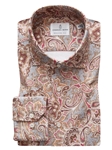 Multicolor Paisley Modern 4Flex Stretch Knit Shirt | Emanuel Berg Shirts | Sam's Tailoring Fine Men Clothing