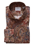 Multicolor Paisley Fine Dobby Luxury Sport Shirt | Emanuel Berg Shirts | Sam's Tailoring Fine Men Clothing