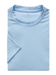 Powder Blue Solid Modern 4Flex Stretch Knit t-shirt | Emanuel Berg t-Shirts Collection | Sam's Tailoring Fine Men Clothing