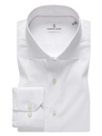 White Modern Performance Stretch Dress Shirt | Emanuel Berg Dress Shirts | Sam's Tailoring Fine Men Clothing