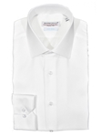White Fine Piquet Textured Men's Dress Shirt | Marcello Dress Shirts Collection | Sam's Tailoring Fine Men's Clothing