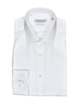 White Non Iron Men's Twill Dress Shirt | Marcello Dress Shirts Collection | Sam's Tailoring Fine Men's Clothing