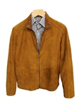 Cognac Suede Reversible Napa Leather Jacket | Marcello Sport Outerwear Collection | Sam's Tailoring Fine Men's Clothing