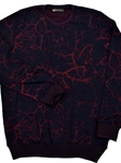 Blue & Red Cracked Ruby Knit Men Sweater | Marcello Sport Sweaters Collection | Sam's Tailoring Fine Men's Clothing