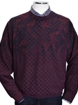 Wine Ruby Performance Men’s Sweater | Marcello Sport Sweaters Collection | Sam's Tailoring Fine Men's Clothing