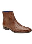 Antique Brandy Roger Ostrich Quill Chelsea Boot | Belvedere Boots Collection | Sam's Tailoring Fine Men's Clothing