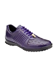 Purple Genuine Hornback Caiman Crocodile Astor Shoe | Belvedere Causal Shoes Collection | Sam's Tailoring Fine Men's Clothing