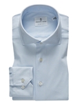 White & Blue Geometric Modern 4Flex Stretch Knit Shirt | Emanuel Berg Shirts | Sam's Tailoring Fine Men Clothing