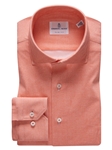 Red & White Geometric Modern 4Flex Stretch Knit Shirt | Emanuel Berg Shirts Collection | Sam's Tailoring Fine Men Clothing
