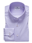 Light Purple Solid Modern 4Flex Stretch Knit Shirt | Emanuel Berg Shirts Collection | Sam's Tailoring Fine Men Clothing