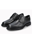 Black Velvet Leather Goodyear Welt Men's Shoe | Mephisto Goodyear Welt / Norwegian Shoes | Sams Tailoring Fine Men's Clothing
