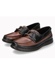 Chestnut Leather Lining Flat Heel Men's Boat Shoe | Mephisto Boat Shoes Collection | Sams Tailoring Fine Mens Clothing
