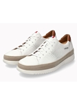 White Soft Air Midsole Grain Leather Men's Shoe | Mephisto Men's Shoes Collection  | Sam's Tailoring Fine Men Clothing