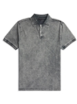 Grey Poly/Cotton Blended Jersey Short Sleeve Polo | Stone Rose Polos Collection | Sams Tailoring Fine Men Clothing