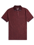 Purple Poly/Cotton Blended Jersey Short Sleeve Polo | Stone Rose Polos Collection | Sams Tailoring Fine Men Clothing