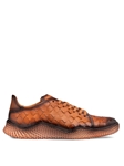 Tan Hand-Colored Waffle-Scallop Rubber Sole Sneaker | Mezlan Casual Shoes | Sam's Tailoring Fine Men's Clothing
