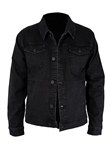 Black Fine Medium Denim Men's Jacket | Jack Of Spades Jackets Collection | Sam's Tailoring Fine Mens Clothing
