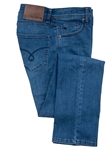 Light Navy Jack Fit Stretch Men's Denim | Jack Of Spades Jack Fit Jeans Collection | Sam's Tailoring Fine Mens Clothing