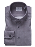 Grey Modern 4Flex Stretch Knit Men's Shirt | Emanuel Berg Shirts Collection | Sam's Tailoring Fine Men Clothing