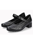 Black Ballerinas Leather Smooth Women's Sandal | Mephisto Women's Flats Shoe | Sams Tailoring
