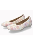 Multicolor Ballerinas Leather Floral Print Women Flat | Mephisto Women's Flats Shoe | Sams Tailoring