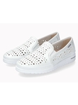 White Smooth Leather Grainy Women's Shoe | Mephisto Women Shoes | Sam's Tailoring Fine Women's Shoes