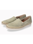 Light Khaki Leather Nubuck Rubber Sole Women Shoe | Mephisto Women Shoes | Sam's Tailoring Fine Women's Shoes