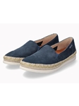 Jeans Blue Leather Nubuck Rubber Sole Women Shoe | Mephisto Women Shoes | Sam's Tailoring Fine Women's Shoes