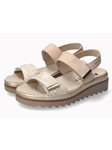 Light Sand Leather Velvet Midsole Women Sandal | Mephisto Women Sandals | Sam's Tailoring Fine Women's Shoes