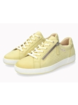 Lemon Leather Nubuck Zipper Women's Sneaker | Mephisto Women Sneakers | Sams Tailoring Fine Women's Shoes