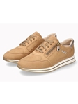 Sand Leather Nubuck Detachable Insole Women Sneaker | Mephisto Women Sneakers | Sams Tailoring Fine Women's Shoes