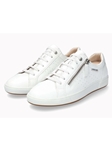 White Leather Smooth Classic Women's Sneaker | Mephisto Women Sneakers | Sams Tailoring Fine Women's Shoes