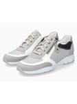 Light Grey Leather Nubuck Lightweight Women Sneaker | Mephisto Women Sneakers | Sams Tailoring Fine Women's Shoes