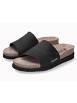 Black Leather Nubuck SoftAir Women Cork Sandal | Mephisto Women Cork Sandals | Sam's Tailoring Fine Women's Shoes