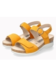 Coffee Leather Velvet Se Pu Sole Women Cork Sandal | Mephisto Women Cork Sandals | Sam's Tailoring Fine Women's Shoes