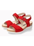 Scarlet Leather Velvet Se Pu Sole Women's Cork Sandal | Mephisto Women Cork Sandals | Sam's Tailoring Fine Women's Shoes