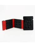 Black Embossed Hornback Crocodile Calfskin Cash Cover | Torino Leather Wallets | Sam's Tailoring Fine Men's Clothing