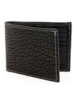 Black Genuine Bison Leather Billford Wallet | Torino Leather Wallets | Sam's Tailoring Fine Men's Clothing