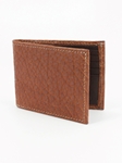 Cognac Genuine Bison Leather Billford Wallet | Torino Leather Wallets | Sam's Tailoring Fine Men's Clothing