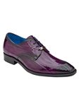 Antique Purple Hand Painted Eel Italo Dress Shoe | Belvedere Dress Shoes Collection | Sam's Tailoring Fine Men's Clothing
