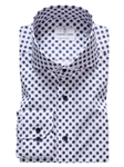 White & Blue Poplin Stretch Men's Sport Luxu | Emanuel Berg Casual Shirts Collection | Sam's Tailoring Fine Men Clothingry Shirt