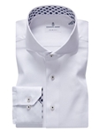 White Dobby Fine Men's Sport Luxury Long Sleeve Shirt | Emanuel Berg Casual Shirts Collection | Sam's Tailoring Fine Men Clothing