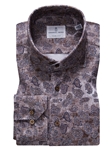 Medium Beige Modern 4Flex Stretch Knit Men's Shirt | Emanuel Berg Casual Shirts Collection | Sam's Tailoring Fine Men Clothing