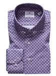 Medium Purple Modern 4Flex Stretch Knit Men's Shirt | Emanuel Berg Casual Shirts Collection | Sam's Tailoring Fine Men Clothing