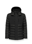 Black Detachable Hood Stretch Men's Jacket | Colmar Men's Jackets | Sam's Tailoring Fine Men's Clothing