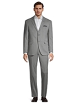 Grey Modern Fit Two Button Wool Stretch Men's Suit | Horst Men's Suits | Sam's Tailoring Fine Men Clothing