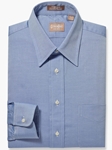 Blue Point Collar Pinpoint Men's Dress Shirt | Gitman Dress Shirts Collection | Sam's Tailoring Fine Men Clothing