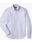 Blue Stripe Oxford Weekend Men's Shirt | Gitman Sport Shirts Collection | Sam's Tailoring Fine Men Clothing