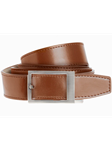 Walnut Classic 1 3/8" Strap Chrome Buckle Dress Belt | NexBelt Dress Belts | Sam's Tailoring Fine Men's Clothing